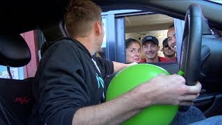 DRIVE THRU HELIUM PRANK!