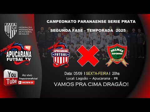 APUCARANA FUTSAL  X  PALMAS FUTSAL  -  CAMPEONATO PARANAENSE SERIE PRATA - SEGUNDA FASE