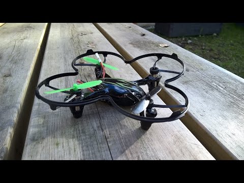 Failed Hubsan X4 winter flight over the forest