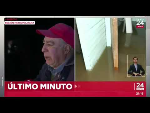 Inundaciones en la comuna de María Pinto