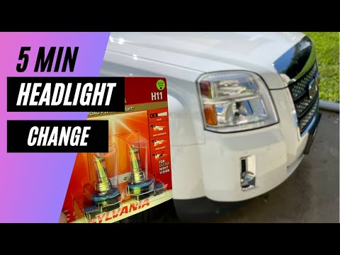 How to change headlight in the GMC Terrain in 5 Minutes
