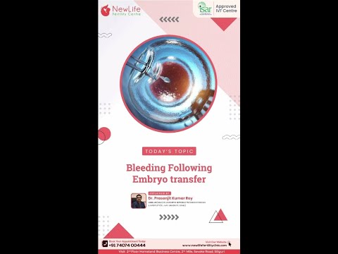 Bleeding Following Embryo transfer || Dr Prasenjit Kr Roy