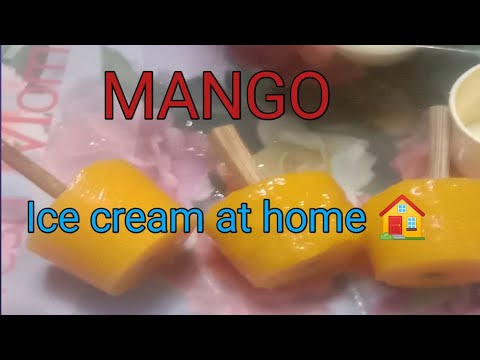 How to make  mango ice cream at home by shanna youtube channel