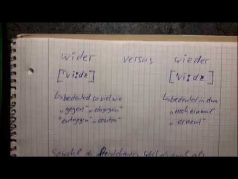 Improve Your German: wieder - wider
