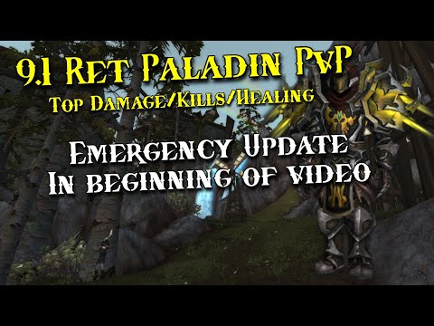 Short IRL Emergency Update - Ret Paladin PvP - Top Damage + Kills + Healing - WoW Shadowlands 9.1