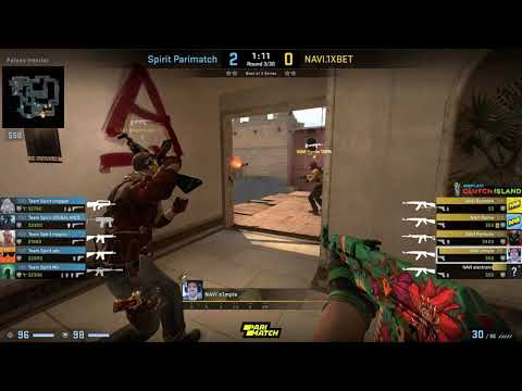 CS:GO POV Demo Na'Vi S1mple (20/10) vs Spirit (de_mirage)