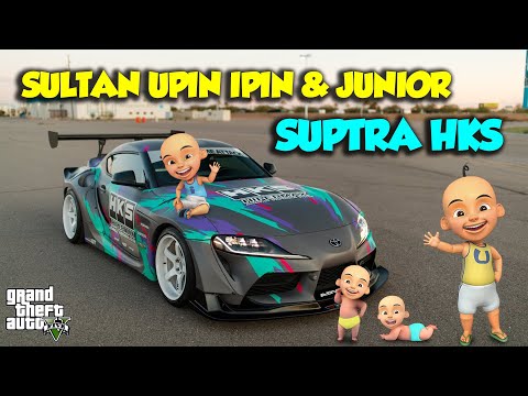 Sultan Upin Ipin & JUNIOR Ngebut TOYOTA SUPRA HKS Keren PARAH - GTA V Sultan Upin Ipin Terbaru