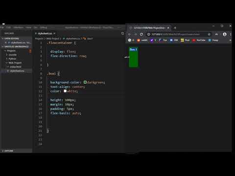 CSS Flexbox Tutorial 8 Flex Basis