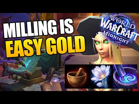 How I Made 1 Million Gold Milling on My Alt - Midnight WoW