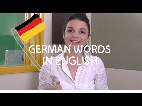 Weekly English Words with Alisha - German Words in English