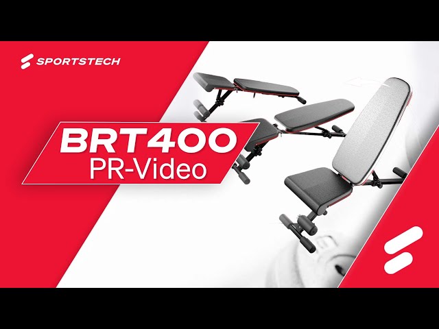 Video Teaser für Sportstech klappbare Premium Hantelbank | komplett montiert | Schrägbank & Flachbank | BRT400
