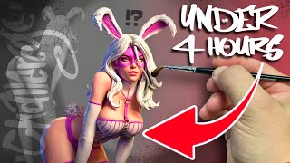 Can I Paint a 1/6 Scale White Rabbit Statue Before the Day Ends?
