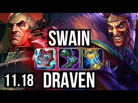 SWAIN & Amumu vs DRAVEN & Rakan (ADC) | Rank 1 Swain, 4/2/14, 300+ games | NA Challenger | v11.18