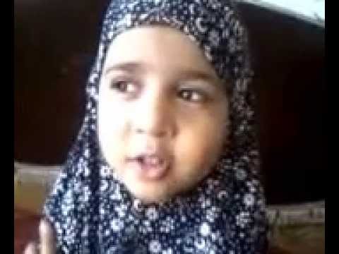Liba Naushad (3 years) reciting prayer in arabi & marathi