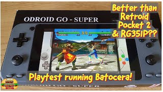 Odroid Go Super - Playtest running Batocera - Is it better than Retroid Pocket 2 & Anbernic RG351P?