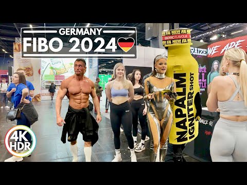 FIBO 2024: Walking Tour of the World's Biggest Fitness Expo in Köln Germany! 4K HDR