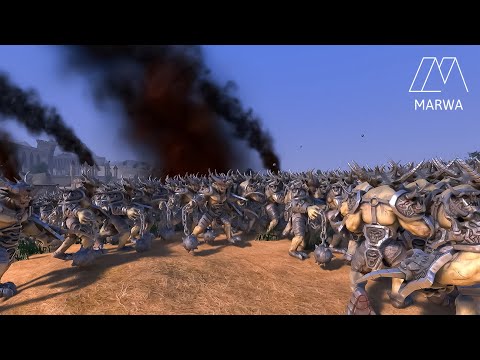 10.000 Giant Ogres vs 10.000 Giant Cyclops- Ultimate Epic Battle Simulator 2- UEBS 2