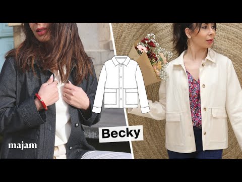 Sewing the BECKY jacket | Step-by-step sewing tutorial | Majam pattern