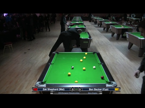 2019 Mens European Championships - Zak Shepherd (Wal) v Ben Becker (Cyp)