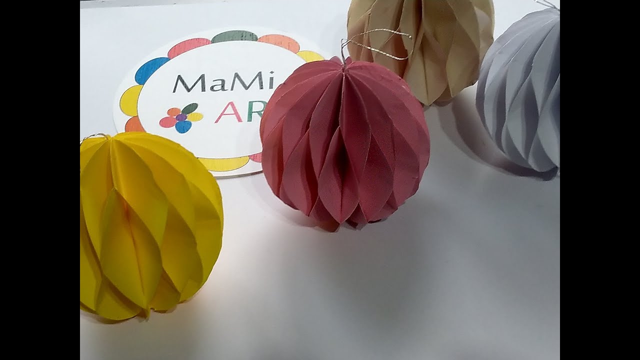 BOMBKA Z PAPIERU 🎄 DEKORACJE ŚWIĄTECZNE 🎄 KULA Z PAPIERU