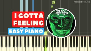 I Gotta Feeling - Piano Tutorial with Notes &amp; Chords