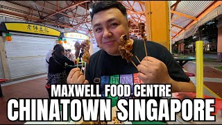 EXPLORING CHINATOWN STREET MARKET | MAXWELL HAWKER CENTER | SULIT FOOD TRIP sa SINGAPORE