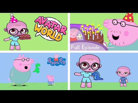 Peppa Pig in Avatar World | George's NEW Dinosaur | Daddy Pig's Birthday