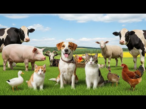 Farm Animal Habitat： Cow, Goat, Tiger, Sheep, Cat, Pig, Elephant, Dog   Animal Sounds