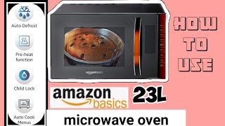 How to use amazonbasics microwave/ demo in detail