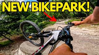 BUILDING A TRAIL AT A BRAND NEW BIKE PARK!!