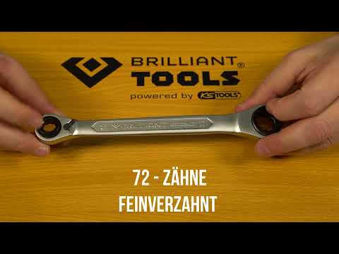 Brilliant Tools 4-in-1 Ringratelsleutel 10x13 17x19 BT013901