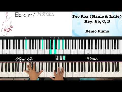 Feo Roa (Nanie & Lalie) - Piano Lesson (3/3 - Demo with no Vocal)