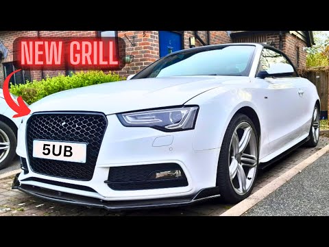 Installing A New Grill On My Audi A5 | Cutting Up My New Car |
