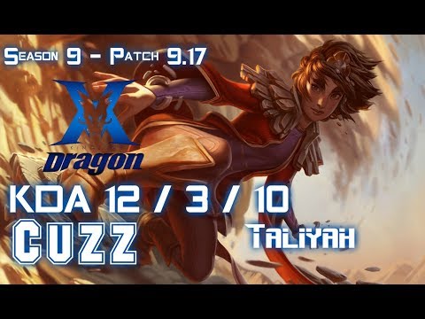 KZ Cuzz TALIYAH vs LEE SIN Jungle - Patch 9.17 KR Ranked