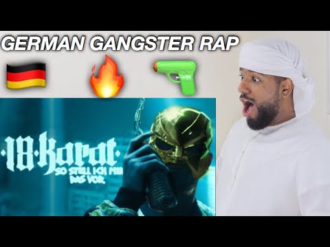 ARAB REACTION TO GERMAN RAP BY 18 KARAT SO STELL ICH MIR DAS VOR **AMAZING**