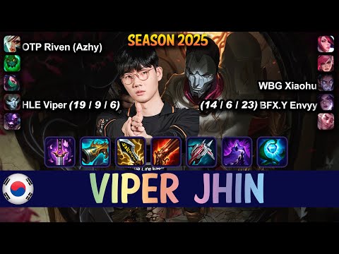 HLE Viper JHIN vs KAI'SA ADC - Patch 15.6 KR Ranked | lolrec