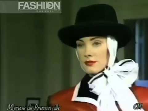 "Myrene De Premonville" Autumn Winter 1988 1989 Paris pret a porter women by Canale Moda