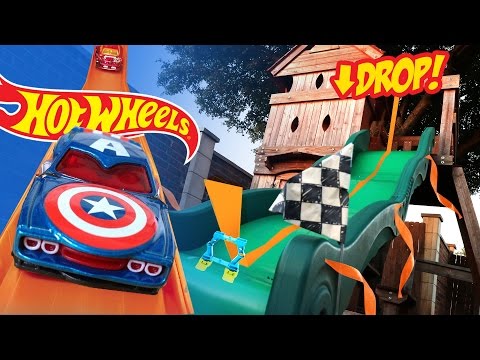 Hot Wheels Long Jump Challenge ft Marvel Superheroes Hot Wheels Cars