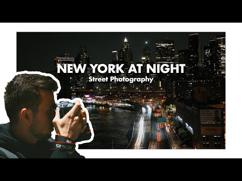 NEW YORK AT NIGHT: Walking from The Oculus to The Manhattan Bridge w/ Canon R5  + RF 50mm f/1.8 #4k