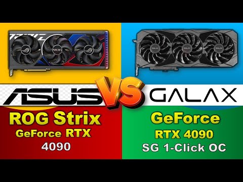 ASUS ROG Strix GeForce RTX 4090 VS GALAX GeForce RTX 4090 SG 1-Click OC Graphics Card Comparison !