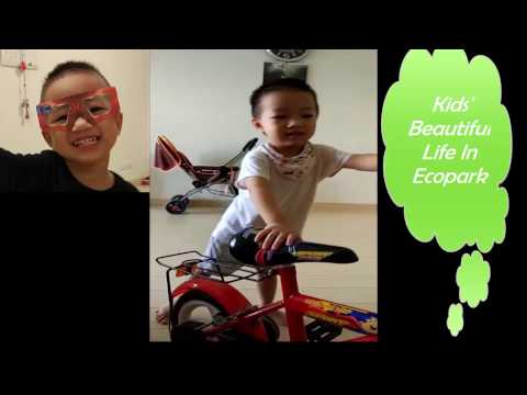 Kid boy enjoy play with bicycle - Kids' Beautiful Life In Ecopark