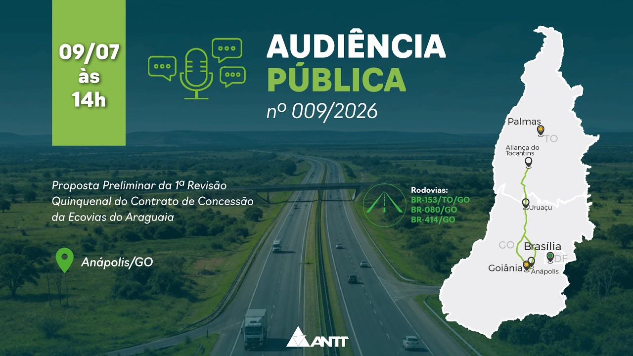 Audiência Pública nº 09/2026 - 09/07/2026 - Anápolis/GO
