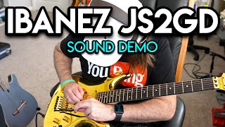 Video thumbnail for Ibanez JS2GD "Goldboy" Sound Demo by Musick