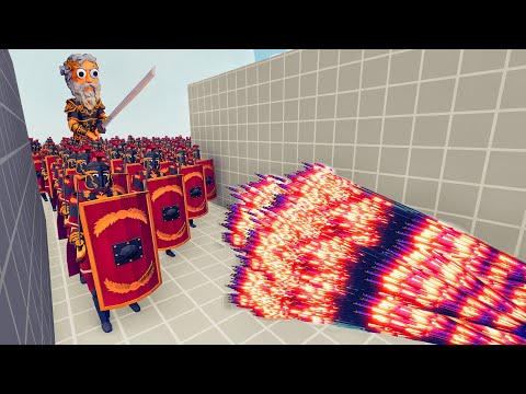 100x ROMAN ARMY + CAESAR vs EVERY GOD - Totally Accurate Battle Simulator TABS