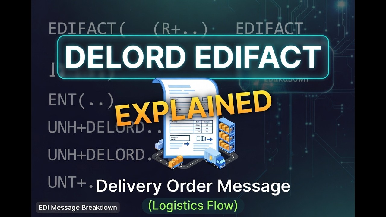DELORD EDIFACT Explained | Delivery Order Message (Logistics Flow)