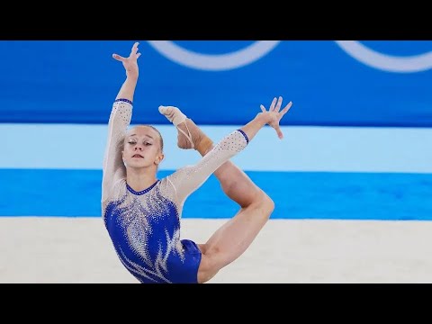 Viktoria Listunova FX team final Tokyo 2020