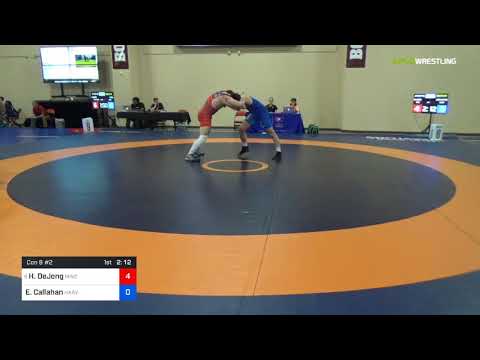 2018 Marine Corps US Open/UWW Junior Freestyle 97 Con 8 #2 - Hunter DeJong (MWC ) Vs. Evan Callaha