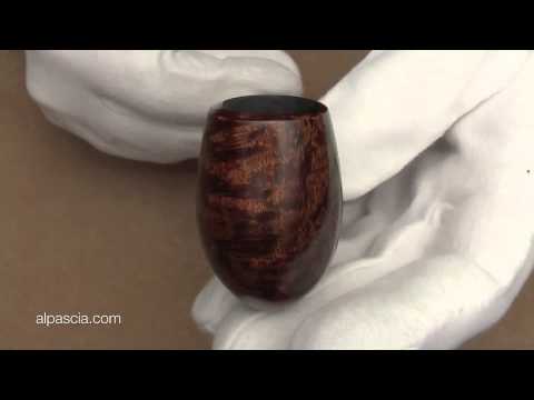 pipa Icarus Dark Smooth Bent Egg - pipe 017