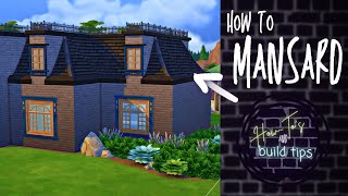 How to Build a Mansard or Second Empire Victorian Roof - Sims 4 Roofing Tutorial
