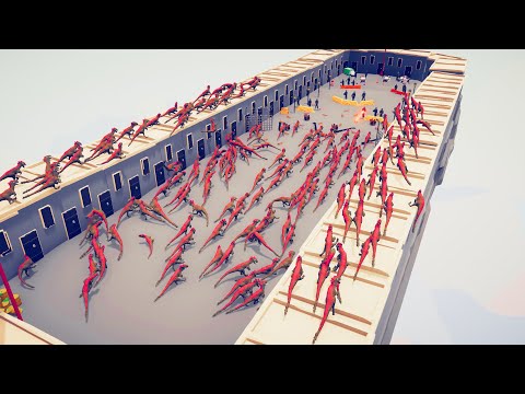 200x RAPTOR vs 20x SWAT FULL ARMOR - Totally Accurate Battle Simulator | TABS
